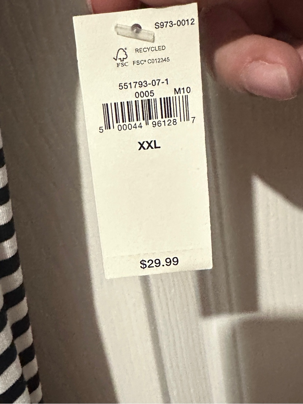 Old Navy XXL Black and White Striped Short Sleeve Tshirt Swing Dress NWT - Picture 4 of 8